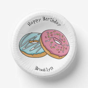 Donut-Cartoon-Illustration Pappteller