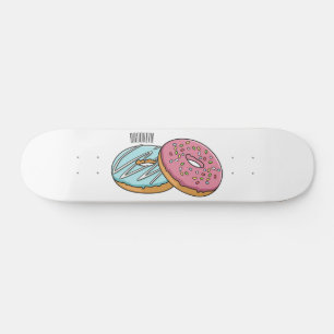 Donut-Cartoon-Illustration Skateboard