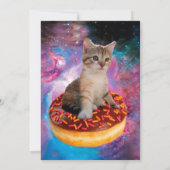 Donut Cat - Donut lover Einladung (Rückseite)