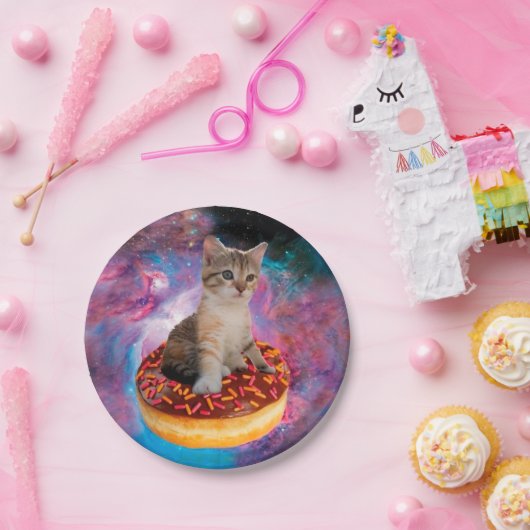Donut Cat - Donut lover Pappteller (Party)