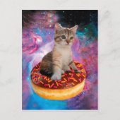 Donut Cat - Donut lover Postkarte (Vorderseite)