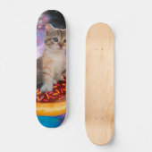 Donut Cat - Donut lover Skateboard (Vorderseite)