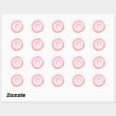 Donut Classic Round Sticker (Blatt)
