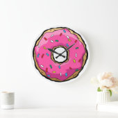 Donut Clock Große Wanduhr (Zuhause)