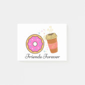 donut coffee friends forever notes post-it klebezettel (Vorderseite)