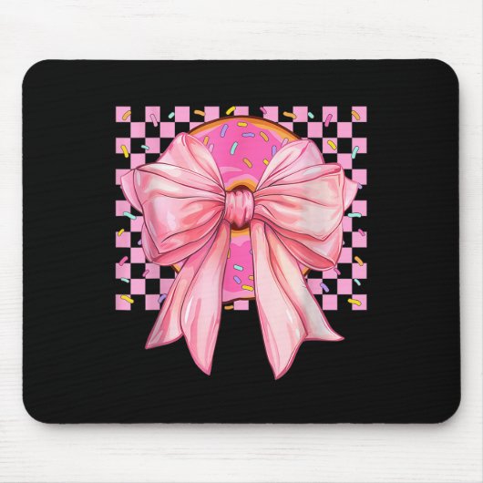 Donut Coquette Bow Funny Girls - Frauen verschenke Mousepad (Vorne)