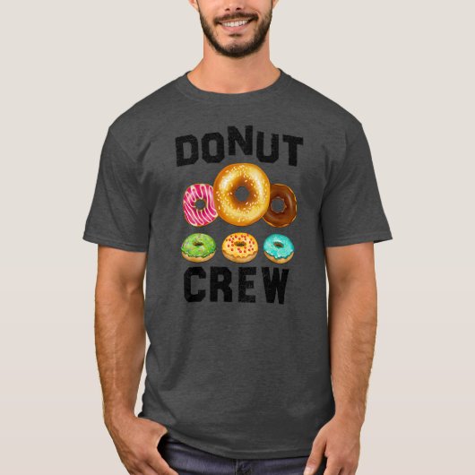 Donut Crew Design für Männer Frauen Kinder lustige T-Shirt (Vorderseite)