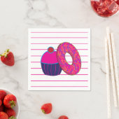 Donut Cupcake Party Serviette (Beispiel)