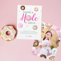 Donut danke Hole Bunch Foto Geburtstag Danke