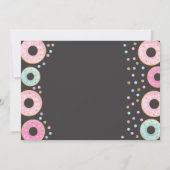 Donut Danke Ihre Karte Donut Groove Party Pink Gol (Rückseite)