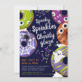 Donut Decorating Halloween-Party Einladung (Vorderseite)