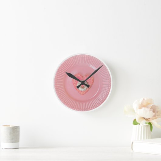 Donut design, round wall clock runde wanduhr (Zuhause)