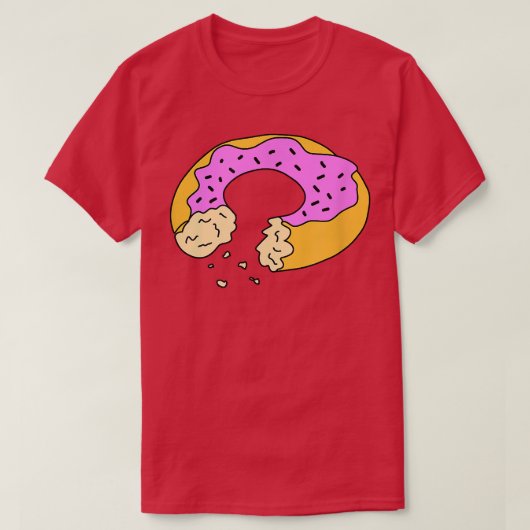 DONUT Dessert Food Doughnut Bäckerei Fried Ring T-Shirt (Design vorne)