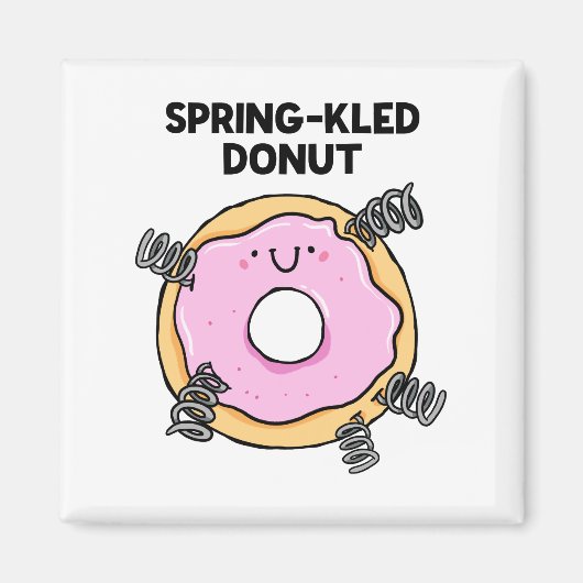 Donut Dessert Pun Magnet (Vorne)