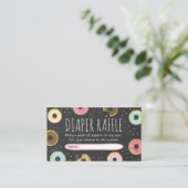 Donut Diaper Raffekarte Doughnut Sprinkle Diapers Begleitkarte (Stehend Vorderseite)