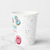 Donut & Diapers Babydusche Papierplatte Pappbecher (Links)