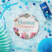 Donut & Diapers Babydusche Party Papierplatte Pappteller (Party)
