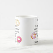 Donut Diet Funny Humour Doughnut Snack Food Kaffeetasse (Mittel)