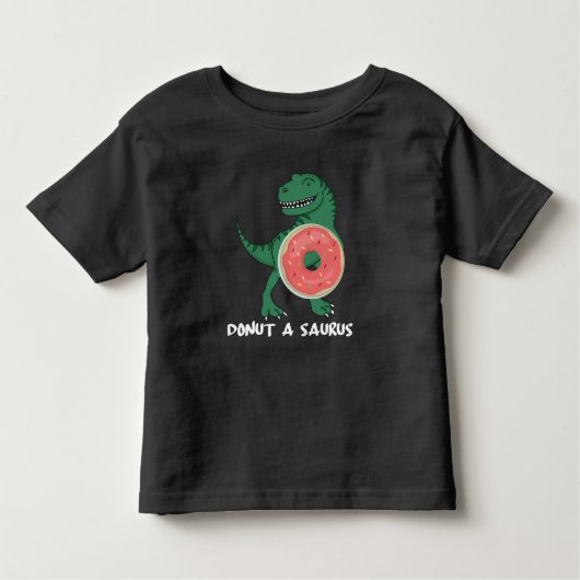 Donut Dinosaur Feinschmecker Dino Lover Kleinkind T-shirt (Vorderseite)