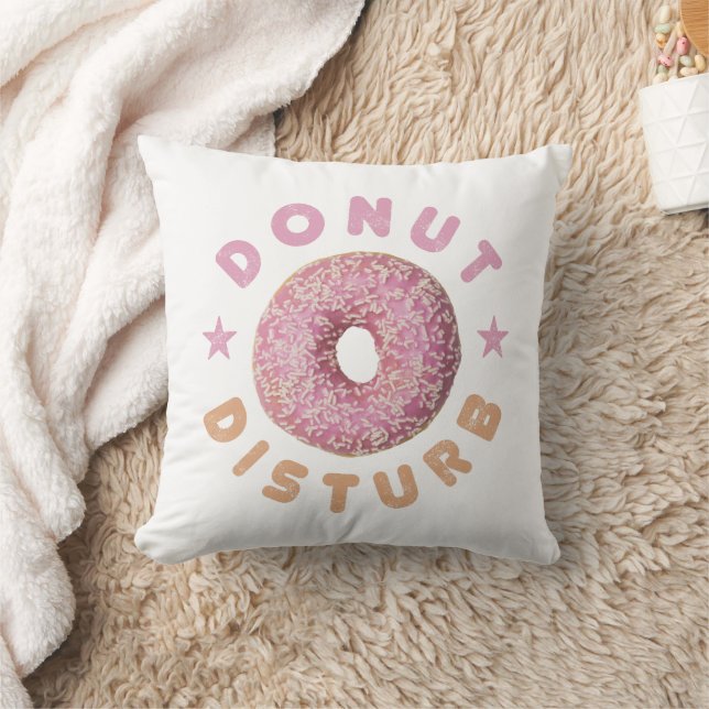 Donut Disturb Chill and Snack Funny Sweet Tooth Kissen (Decke)