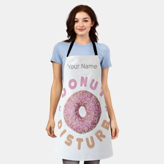 Donut Disturb Chill and Snack Funny Sweet Tooth Schürze (Getragen)
