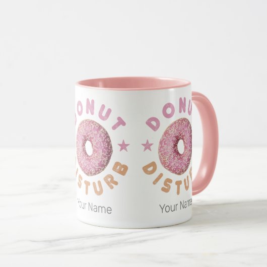 Donut Disturb Chill and Snack Funny Sweet Tooth Tasse (VorderseiteRechts)