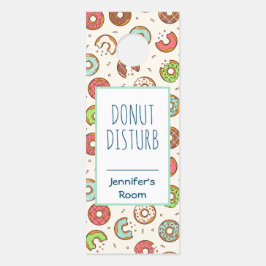 DoNut Disturb Funny Pun Donut Pattern Türanhänger