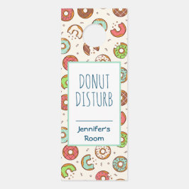 DoNut Disturb Funny Pun Donut Pattern Türanhänger