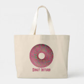 Donut Disturb! Jumbo Stoffbeutel (Rückseite)