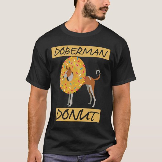 Donut Doberman T-Shirt (Vorderseite)