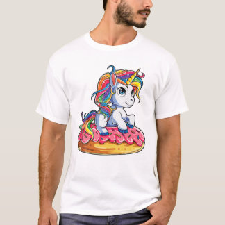 Donut Doughnicorn Squad Rainbow T-Shirt