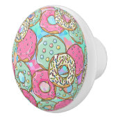 Donut Doughnut Drawer Knoblauch Cabinet Pull Keramikknauf (Rechts)