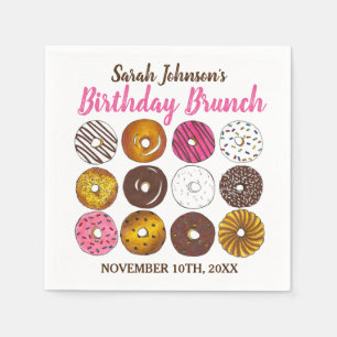 Donut Doughnut Geburtstagsparty Brunch Bake Sale Serviette