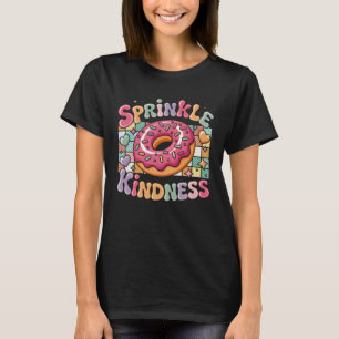 Donut Doughnut Groovy Retro Essen Dessert Bäckerei T-Shirt