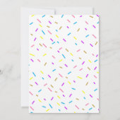 Donut, Doughnut Kindergeburtstag Party Einladung (Rückseite)