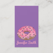 Donut Doughnut Shop Bäckerei Backen Donuts Visitenkarte (Vorderseite)