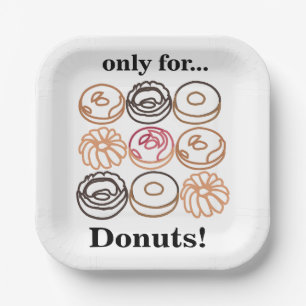 Donut Doughnut Süße Geburtstagsfeier Pappteller