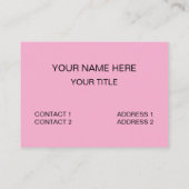 Donut Doughnut Sweet Bakery Food Visitenkarte (Rückseite)