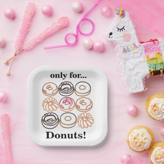 Donut Doughnut Sweet Birthday Party Pappteller (Party)