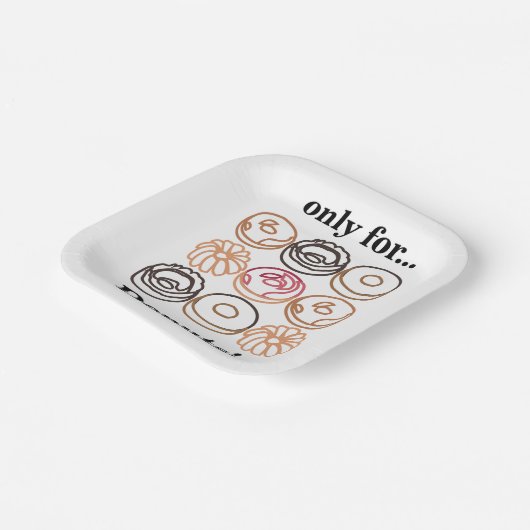 Donut Doughnut Sweet Birthday Party Pappteller (Gewinkelt)