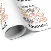 Donut Doughnut Sweet Funny Geburtstag Geschenkpapier (Rolleneckpunkt)