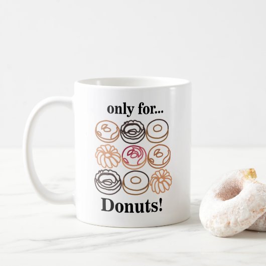 Donut Doughnut Sweet Funny Kaffeetasse (Mit Donut)