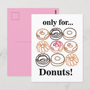 Donut Doughnut Sweet Funny Postkarte