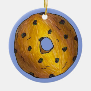 Donut Dozen Blueberry Cake Doughnut Pastry Keramik Ornament