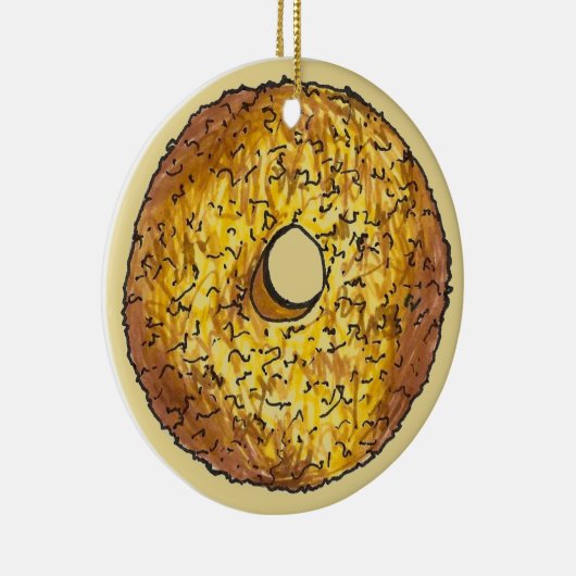 Donut Dozen Butternut Crunch Doughnut Pastry Keramik Ornament (Rechts)