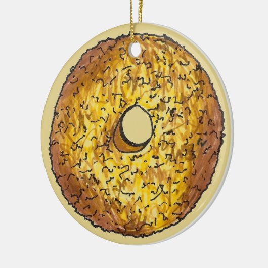 Donut Dozen Butternut Crunch Doughnut Pastry Keramik Ornament (Links)