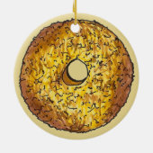 Donut Dozen Butternut Crunch Doughnut Pastry Keramik Ornament (Hinten)