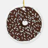 Donut Dozen Chocolate Coconut Doughnut Pastry Keramik Ornament (Hinten)