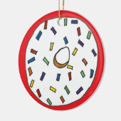 Donut Dozen Regenbogen Sprinkles Doughnut Pastry Keramik Ornament (Links)