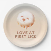 Donut Dream: Glazed Smile Pup Pappteller (Vorderseite)